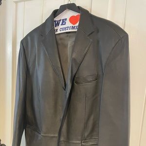 Genuine leather Blazer,great condition smoke free home,Stylish sharp blazer